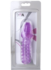 Фиолетовая насадка, удлиняющая половой член - 13,5 см. - Toyfa Basic - во Владикавказе купить с доставкой