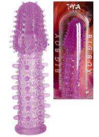 Фиолетовая насадка, удлиняющая половой член - 13,5 см. - Toyfa Basic - во Владикавказе купить с доставкой