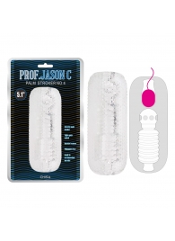 Прозрачный текстурированный мастурбатор Palm Stroker No.4 - Chisa - во Владикавказе купить с доставкой