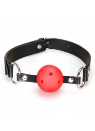 Кляп-шарик на ремне с возможностью дышать - Lux Fetish - купить с доставкой во Владикавказе