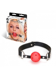 Кляп-шарик на ремне с возможностью дышать - Lux Fetish - купить с доставкой во Владикавказе