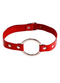 Кляп-кольцо на красных ремешках - Sitabella - купить с доставкой во Владикавказе