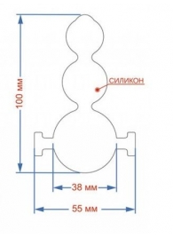 Силиконовый кляп-ёлочка на кожаных ремешках - Sitabella - купить с доставкой во Владикавказе