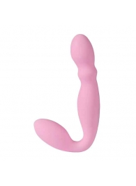 Розовый безремневой вибрострапон - 17,8 см. - SHEQU - купить с доставкой во Владикавказе