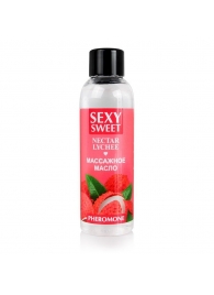 Массажное масло Sexy Sweet Nectar Lychee с феромонами и ароматом личи - 75 мл. - Биоритм - купить с доставкой во Владикавказе