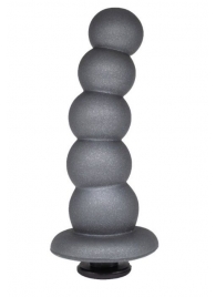 Серая насадка-ёлочка PLATINUM 5,5’’ - 15,5 см. - LOVETOY (А-Полимер) - купить с доставкой во Владикавказе