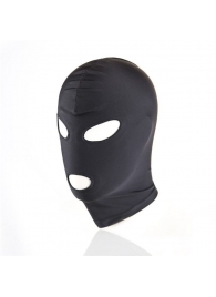 Черный текстильный шлем с прорезью для глаз и рта - Notabu - купить с доставкой во Владикавказе