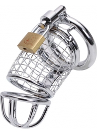 Серебристый сетчатый пояс верности с замочком - Notabu - купить с доставкой во Владикавказе