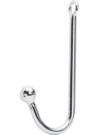 Серебристый анальный крюк с одним шариком - Notabu - купить с доставкой во Владикавказе