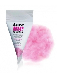 Съедобное согревающее массажное масло Love Me Tender Cotton Candy с ароматом сладкой ваты - 10 мл. - Love to Love - купить с доставкой во Владикавказе