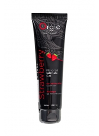 Интимный гель на водной основе Lube Tube Strawberry с клубничным вкусом - 100 мл. - ORGIE - купить с доставкой во Владикавказе
