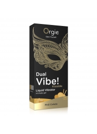 Съедобный гель Dual Vibe Pina Colada с эффектом вибрации и вкусом коктейля пина колада - 15 мл. - ORGIE - купить с доставкой во Владикавказе