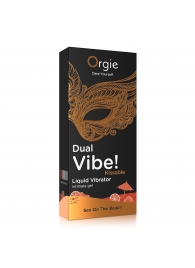 Съедобный гель Dual Vibe Sex On The Beach с эффектом вибрации и вкусом коктейля «секс на пляже» - 15 мл. - ORGIE - купить с доставкой во Владикавказе