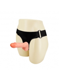 Поясной фаллос на черных трусиках - 15 см. - Baile - купить с доставкой во Владикавказе