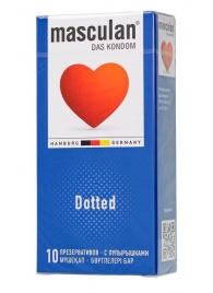 Презервативы с пупырышками Masculan Dotted - 10 шт. - Masculan - купить с доставкой во Владикавказе