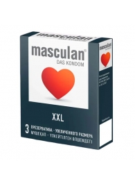 Презервативы увеличенного размера Masculan XXL - 3 шт. - Masculan - купить с доставкой во Владикавказе