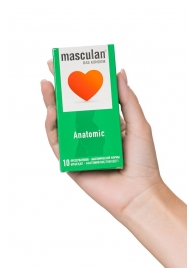 Презервативы анатомической формы Masculan Anatomic - 10 шт. - Masculan - купить с доставкой во Владикавказе