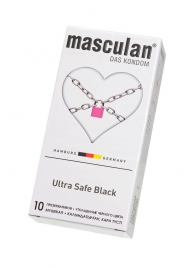 Ультрапрочные презервативы Masculan Ultra Safe Black - 10 шт. - Masculan - купить с доставкой во Владикавказе