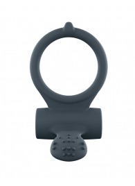 Серое перезаряжаемое эрекционное кольцо с вибрацией Power Clit - Dorcel - во Владикавказе купить с доставкой