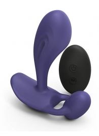 Темно-синий вибромассажер Witty P G Vibrator with Remote Control - Love to Love - во Владикавказе купить с доставкой