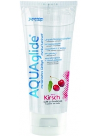 Гель-лубрикант на водной основе AQUAglide с ароматом вишни - 100 мл. - Joy Division - купить с доставкой во Владикавказе