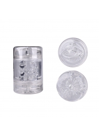 Прозрачный двусторонний мастурбатор Joy Cup - анус и рот - Erokay - во Владикавказе купить с доставкой