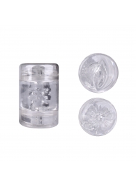 Прозрачный двусторонний мастурбатор Joy Cup - вагина и анус - Erokay - во Владикавказе купить с доставкой