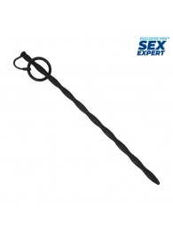 Черный стимулятор уретры Sex Expert - Sex Expert - купить с доставкой во Владикавказе