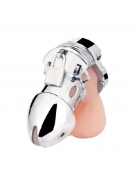 Клетка на пенис из металла Obedience Cock Cage - BlueLine - купить с доставкой во Владикавказе