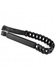 Черная кожаная плеть «Клеопатра» - 62 см. - Sitabella - купить с доставкой во Владикавказе