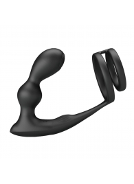 Черный вибростимулятор простаты с фиксацией кольцами Marshall - Baile - во Владикавказе купить с доставкой