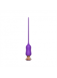 Фиолетовый тонкий стимулятор Nipple Vibrator - 23 см. - I-MOON - купить с доставкой во Владикавказе
