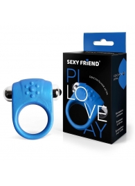 Синее эрекционное кольцо с виброэлементом - 1137 - во Владикавказе купить с доставкой