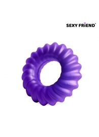 Фиолетовое фигурное эрекционное кольцо - 1137 - во Владикавказе купить с доставкой