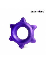 Фиолетовое эрекционное кольцо с шипиками - 1137 - во Владикавказе купить с доставкой