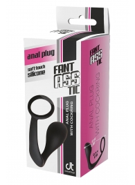 Черное эрекционное кольцо с анальной пробкой Anal Plug With Cockring - Dream Toys - во Владикавказе купить с доставкой