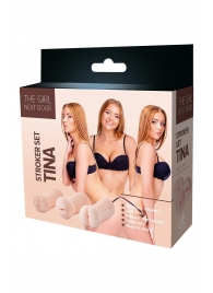 Набор из 3 мастурбаторов The Girl Next Door Tina - Dream Toys - во Владикавказе купить с доставкой