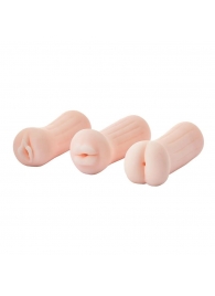 Набор из 3 мастурбаторов The Girl Next Door Tina - Dream Toys - во Владикавказе купить с доставкой