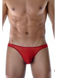 Красные мужские трусы-слипы из полупрозрачного материала - Don Moris купить с доставкой