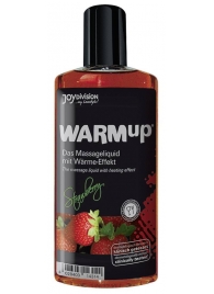 Разогревающее масло WARMup Strawberry - 150 мл. - Joy Division - купить с доставкой во Владикавказе