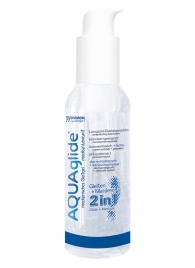 Вагинальная смазка 2-в-1 на водной основе AQUAglide - 125 мл. - Joy Division - купить с доставкой во Владикавказе