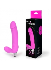 Розовый безремневой страпон Sexy Friend - 1137 - купить с доставкой во Владикавказе