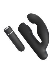 Черный вибромассажер Gladiator - 10,7 см. - S-HANDE - во Владикавказе купить с доставкой