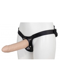 Пустотелый страпон MINI с бандажом - LOVETOY (А-Полимер) - купить с доставкой во Владикавказе