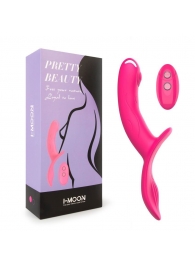 Розовый поясной вибратор с пультом ДУ - I-MOON - купить с доставкой во Владикавказе