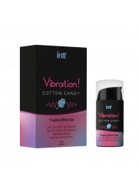 Жидкий вибратор Vibration Cotton Candy с ароматом сахарной ваты - 15 мл. - INTT - купить с доставкой во Владикавказе