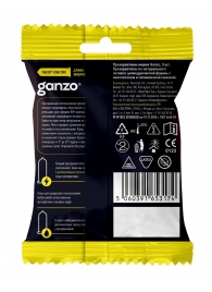 Классические презервативы Ganzo Classic в мягкой упаковке - 3 шт. - Ganzo - купить с доставкой во Владикавказе