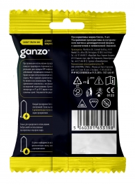 Ультратонкие презервативы Ganzo Ultra thin в мягкой упаковке - 3 шт. - Ganzo - купить с доставкой во Владикавказе