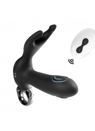 Черный вибромассажер простаты с эффектом маятника и пультом ДУ - 16 см. - Secwell - во Владикавказе купить с доставкой