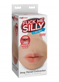 Телесный мастурбатор-ротик Deep Throat Cocksucker - Pipedream - во Владикавказе купить с доставкой